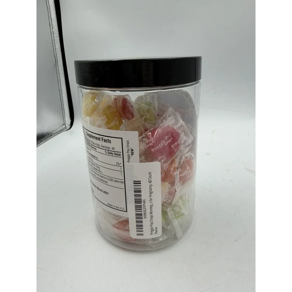 Preggie Pop Drops For Morning Sickness  Assorted Sour Flavors 48 Pc SEALED